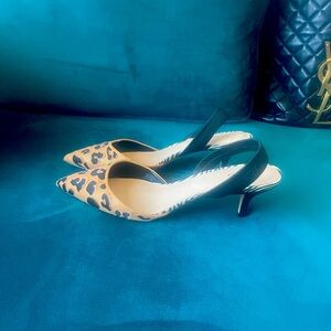 Aldo animal print kitten heels.